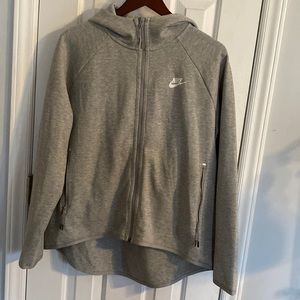 Nike Womens gray full zip hoodie size L